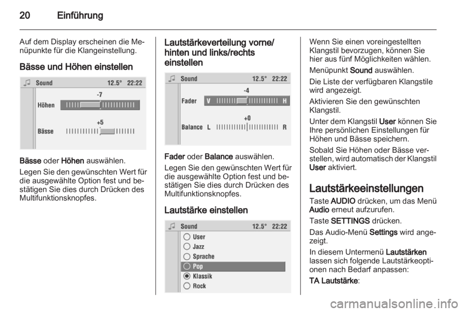 OPEL ASTRA H 2012  Infotainment-Handbuch (in German) 