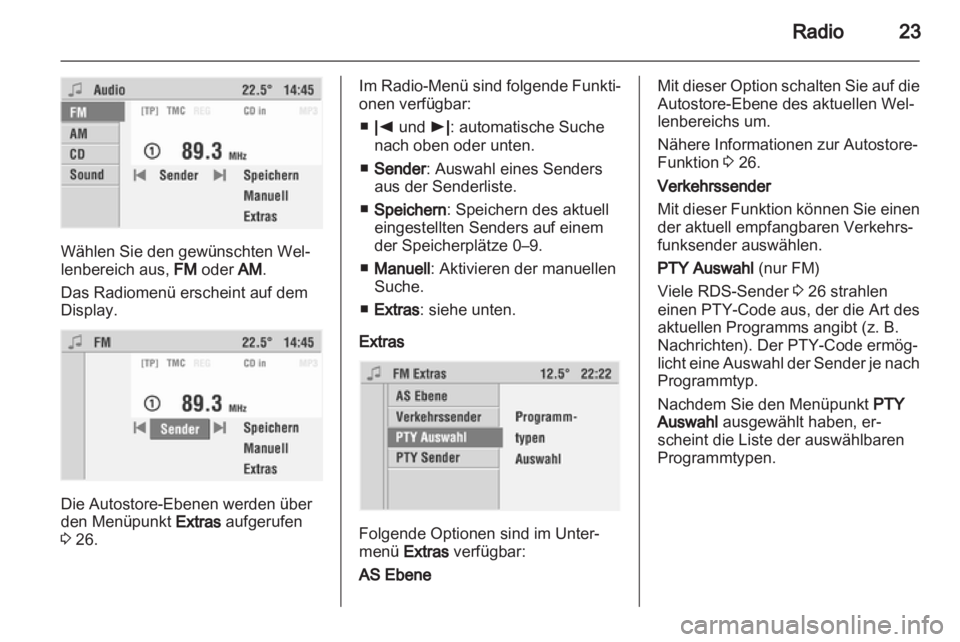 OPEL ASTRA H 2012  Infotainment-Handbuch (in German) 