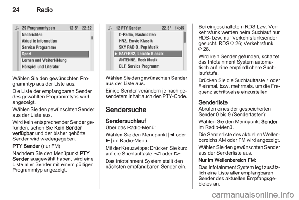 OPEL ASTRA H 2012  Infotainment-Handbuch (in German) 