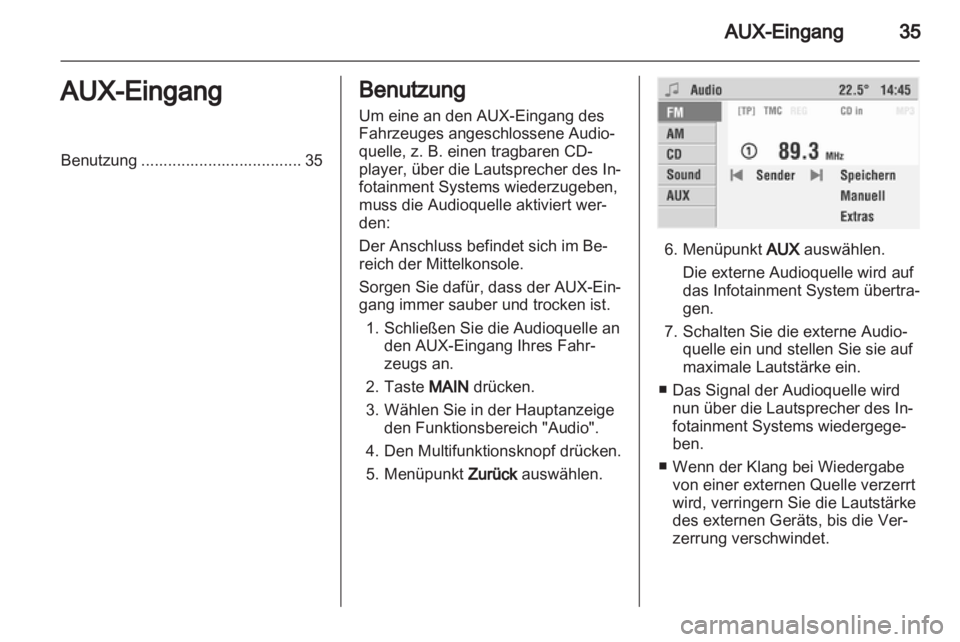 OPEL ASTRA H 2012  Infotainment-Handbuch (in German) 