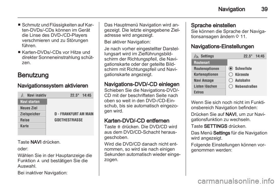 OPEL ASTRA H 2012  Infotainment-Handbuch (in German) 