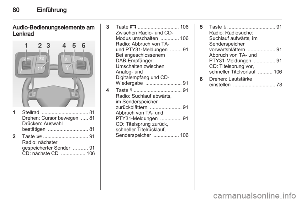 OPEL ASTRA H 2012  Infotainment-Handbuch (in German) 