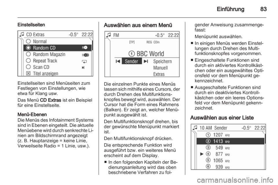 OPEL ASTRA H 2012  Infotainment-Handbuch (in German) 