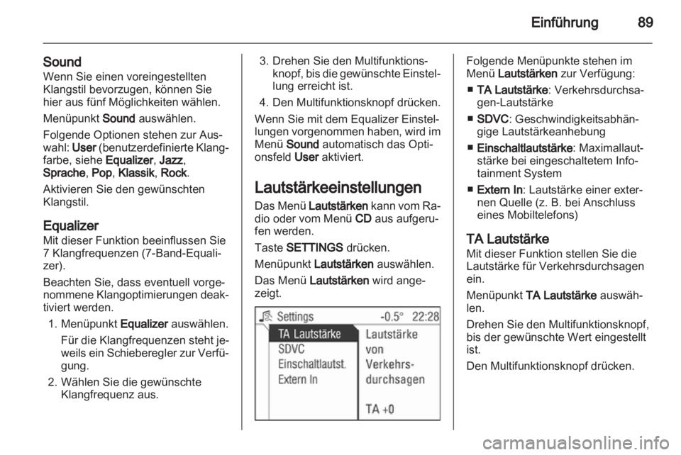 OPEL ASTRA H 2012  Infotainment-Handbuch (in German) 