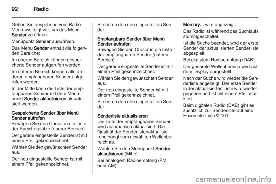 OPEL ASTRA H 2012  Infotainment-Handbuch (in German) 