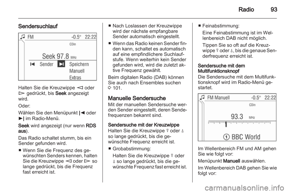 OPEL ASTRA H 2012  Infotainment-Handbuch (in German) 