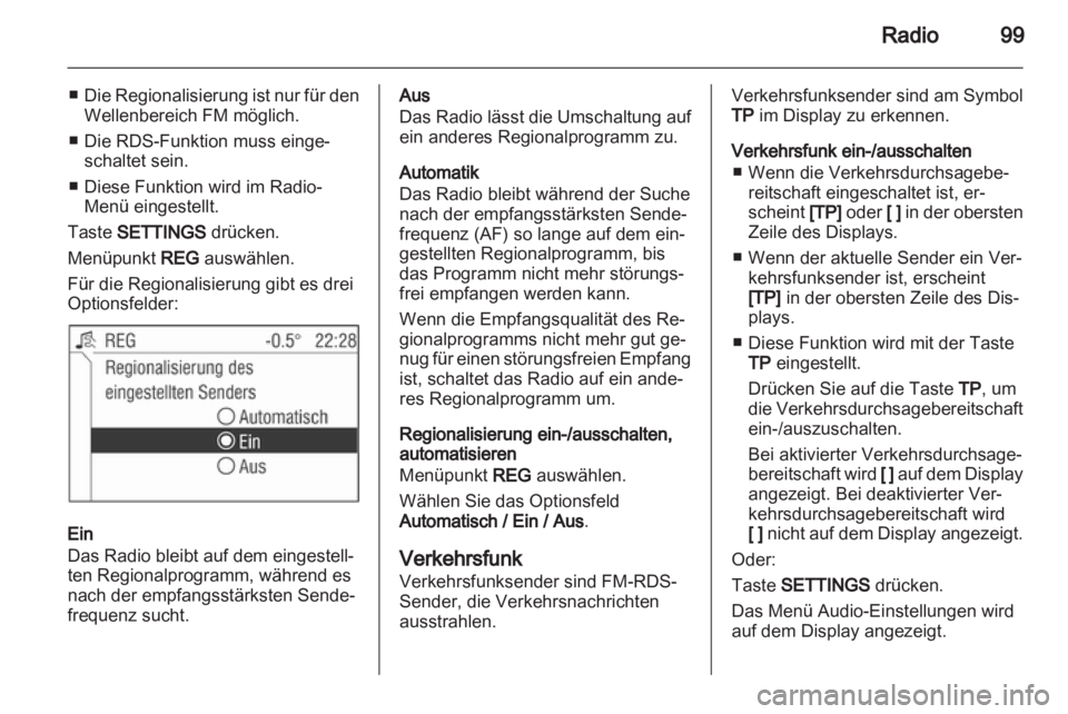 OPEL ASTRA H 2012  Infotainment-Handbuch (in German) 