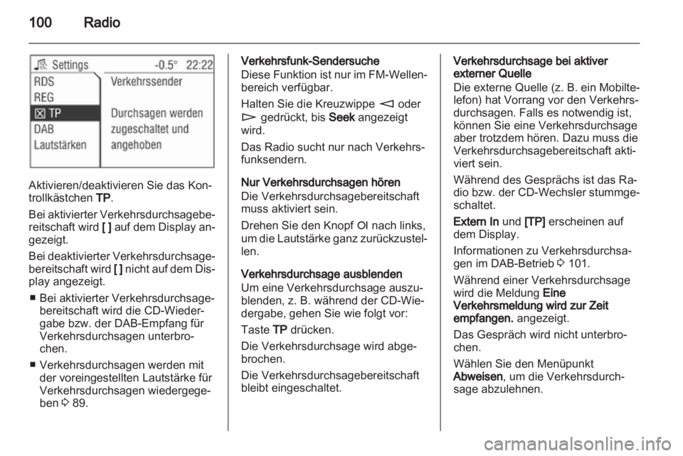 OPEL ASTRA H 2012  Infotainment-Handbuch (in German) 
