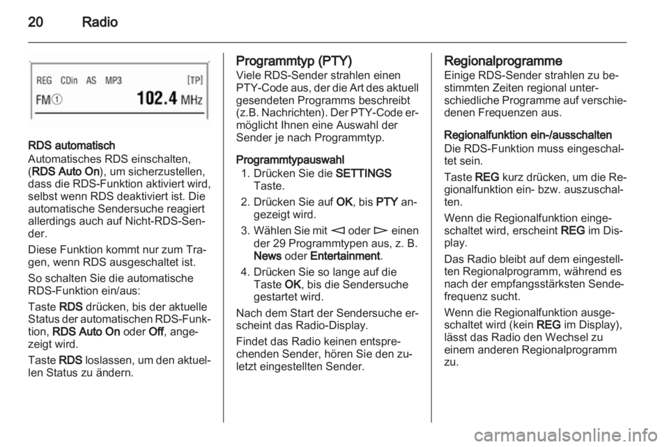 OPEL ASTRA H 2013  Infotainment-Handbuch (in German) 