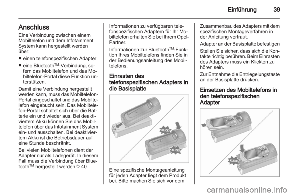 OPEL ASTRA H 2013  Infotainment-Handbuch (in German) 