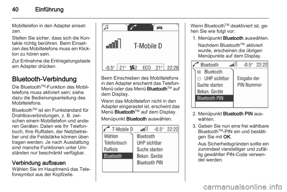 OPEL ASTRA H 2013  Infotainment-Handbuch (in German) 