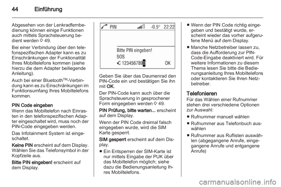 OPEL ASTRA H 2013  Infotainment-Handbuch (in German) 