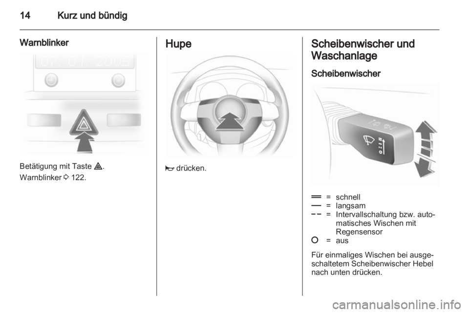 OPEL ASTRA H 2013  Betriebsanleitung (in German) 