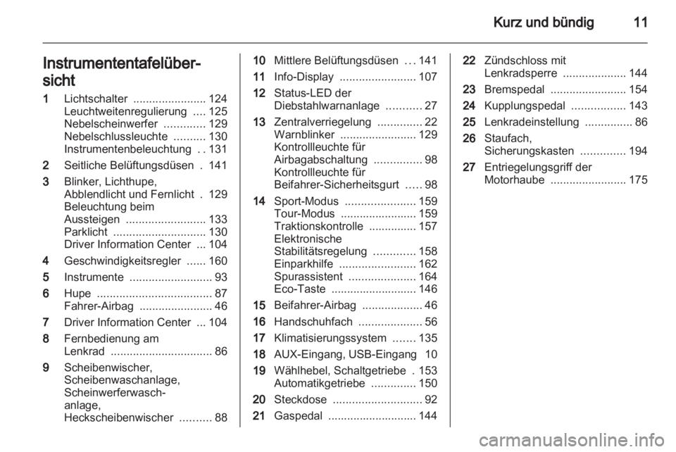 OPEL ASTRA J 2011.5  Betriebsanleitung (in German) 
