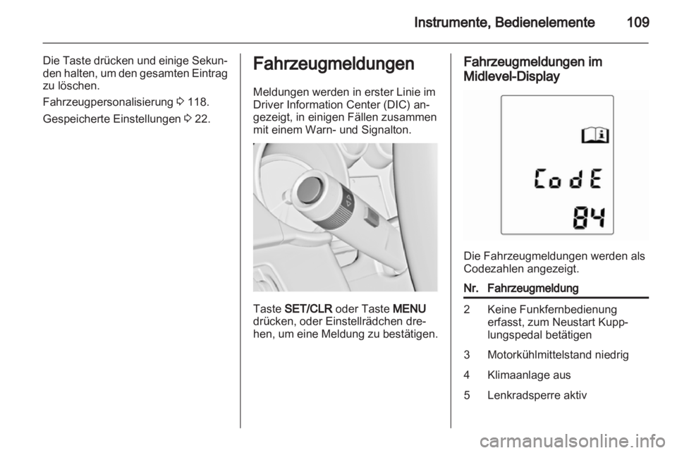OPEL ASTRA J 2011.5  Betriebsanleitung (in German) 
