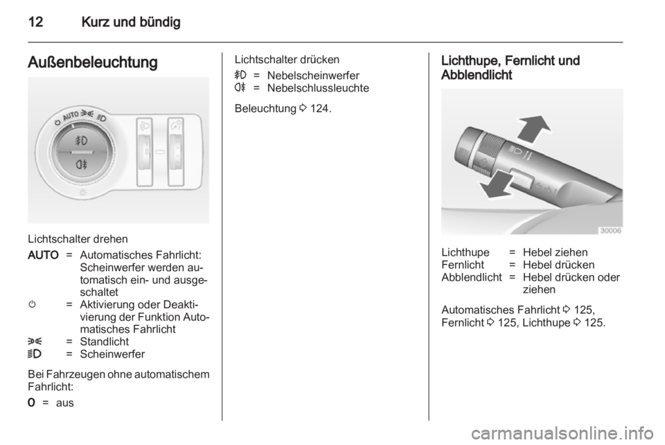 OPEL ASTRA J 2011.5  Betriebsanleitung (in German) 