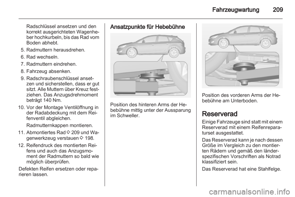OPEL ASTRA J 2011.5  Betriebsanleitung (in German) 