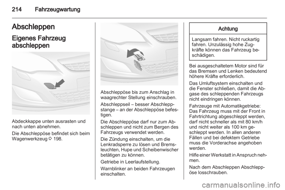 OPEL ASTRA J 2011.5  Betriebsanleitung (in German) 