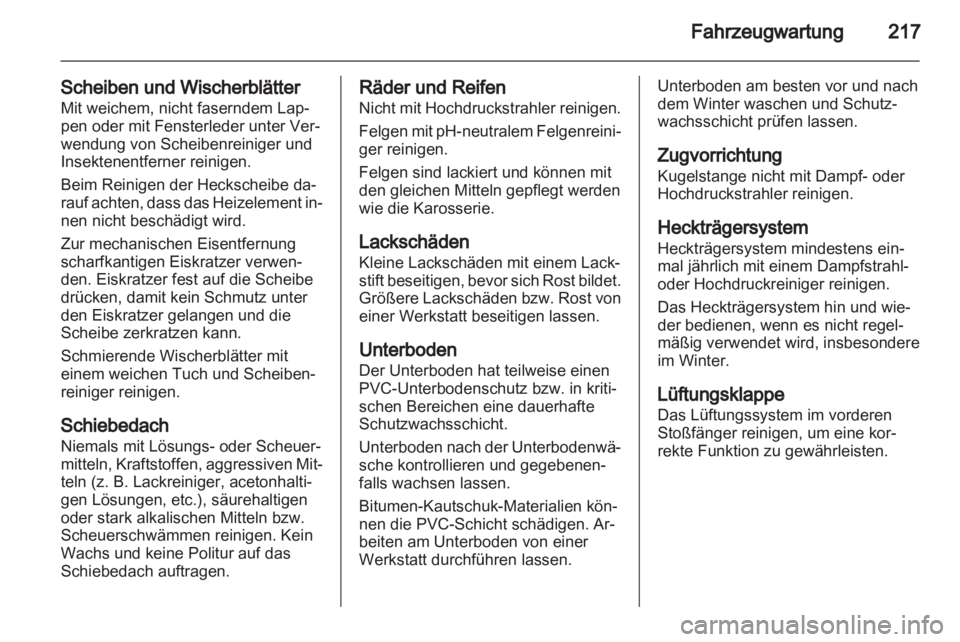 OPEL ASTRA J 2011.5  Betriebsanleitung (in German) 