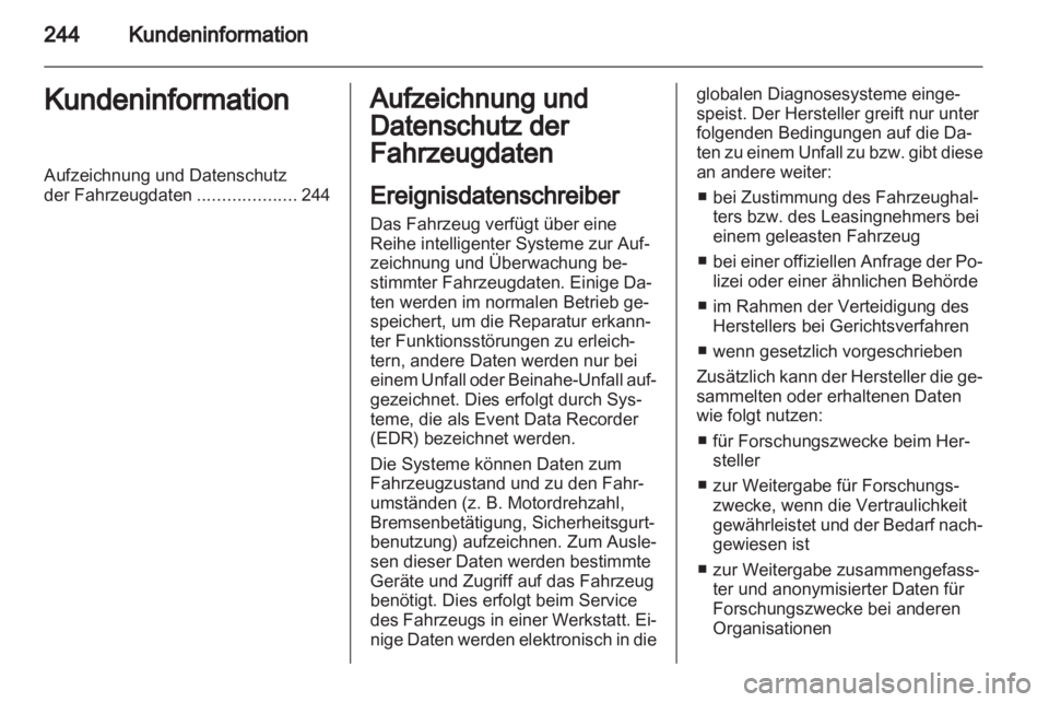 OPEL ASTRA J 2011.5  Betriebsanleitung (in German) 