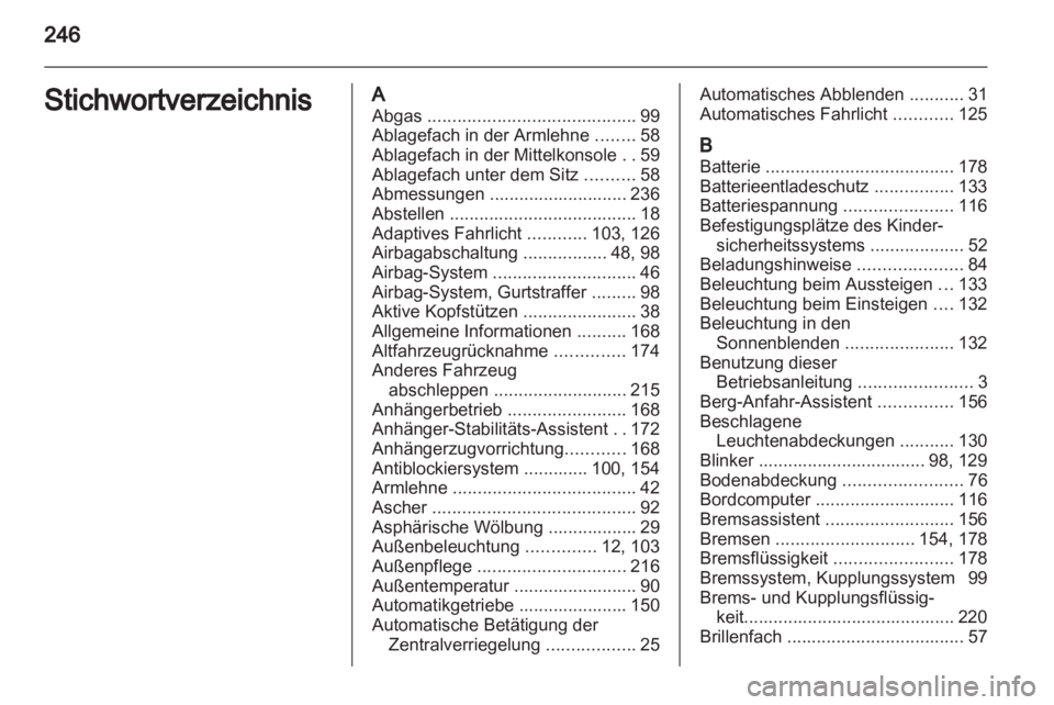 OPEL ASTRA J 2011.5  Betriebsanleitung (in German) 