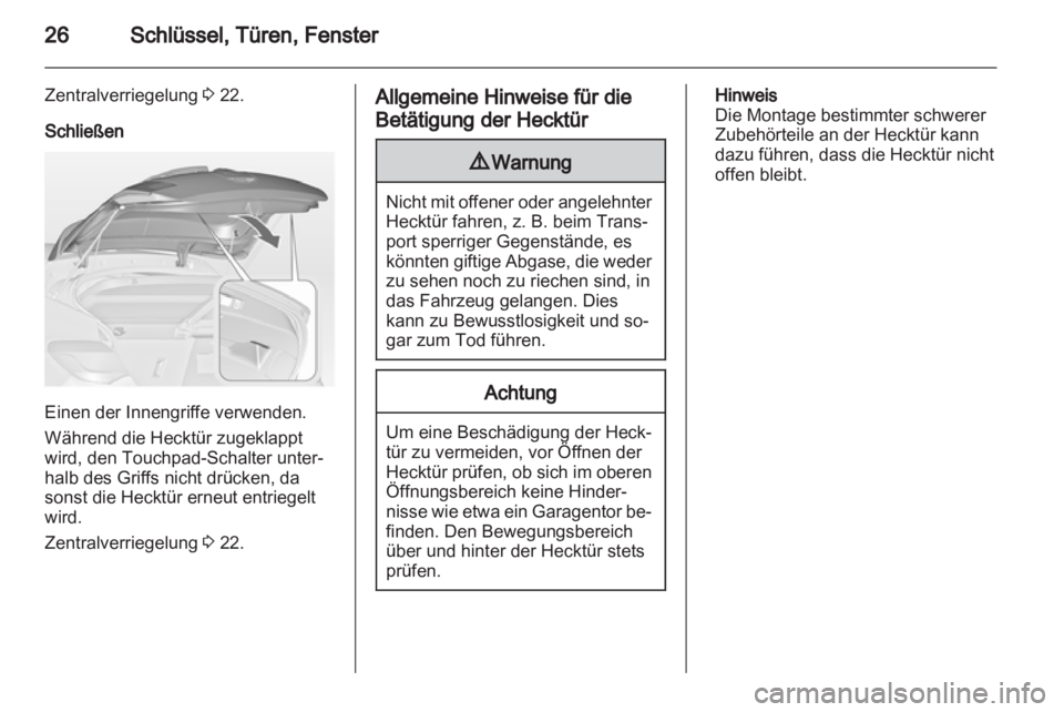 OPEL ASTRA J 2011.5  Betriebsanleitung (in German) 