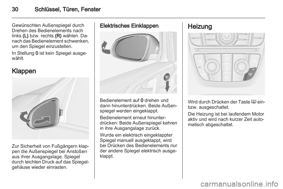 OPEL ASTRA J 2011.5  Betriebsanleitung (in German) 