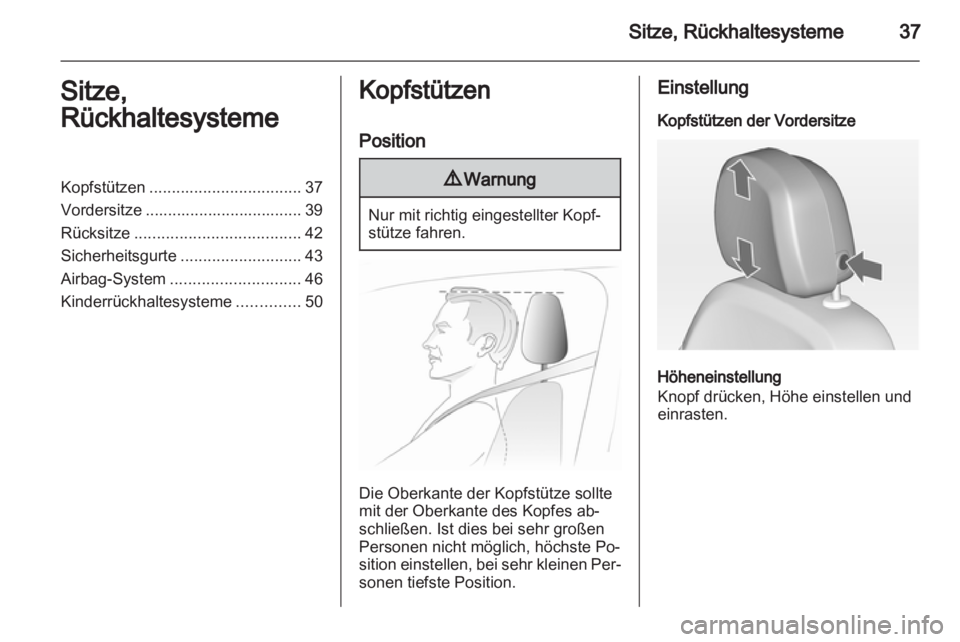 OPEL ASTRA J 2011.5  Betriebsanleitung (in German) 