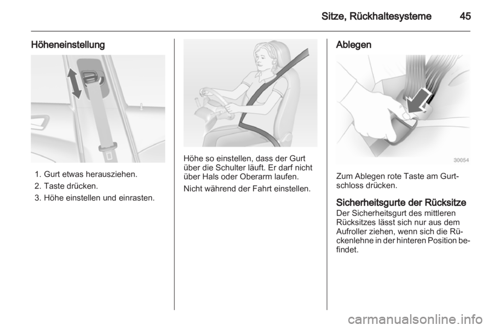 OPEL ASTRA J 2011.5  Betriebsanleitung (in German) 