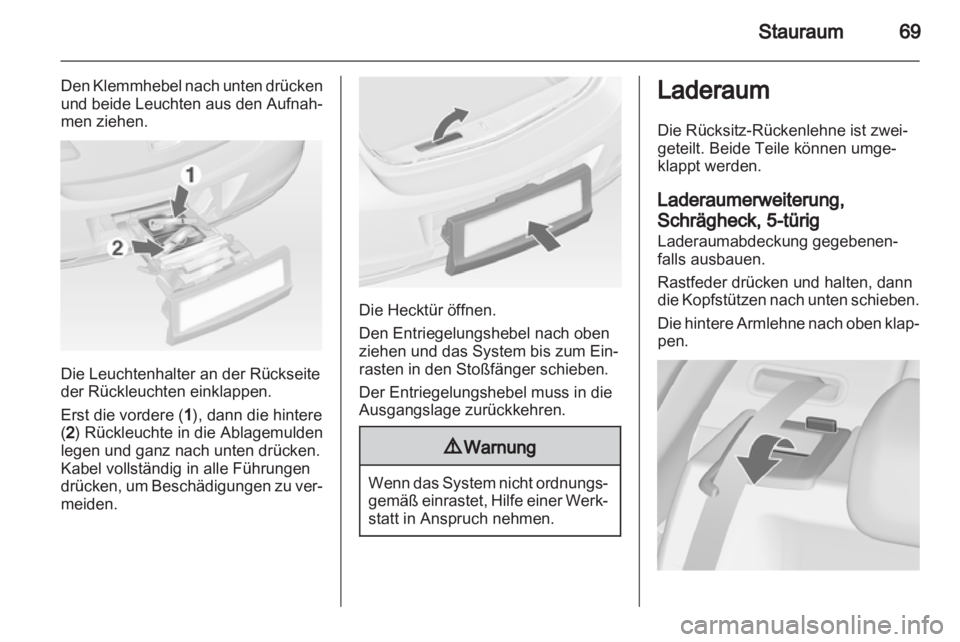OPEL ASTRA J 2011.5  Betriebsanleitung (in German) 