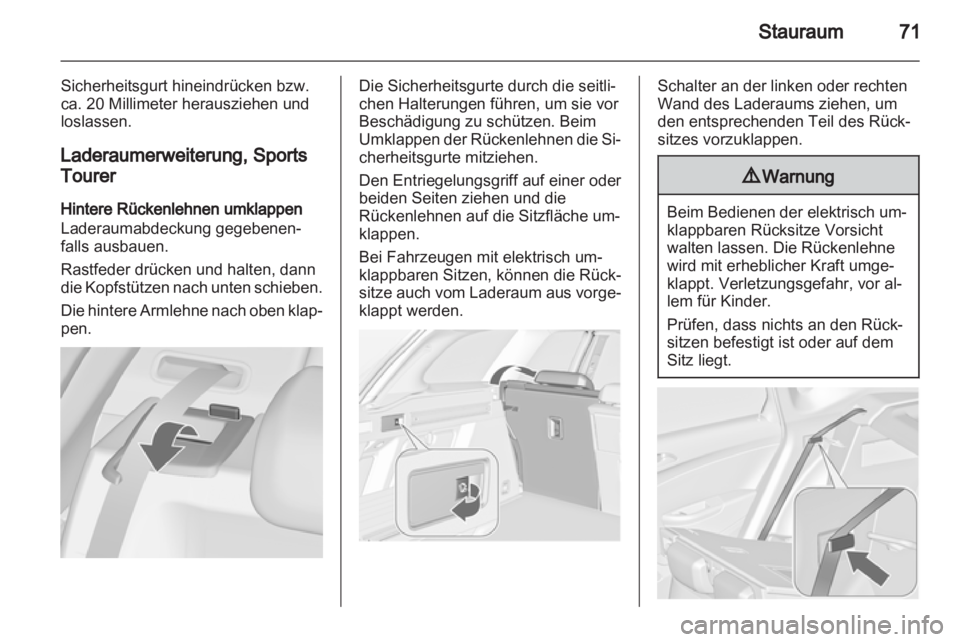 OPEL ASTRA J 2011.5  Betriebsanleitung (in German) 