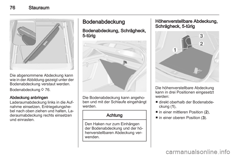 OPEL ASTRA J 2011.5  Betriebsanleitung (in German) 