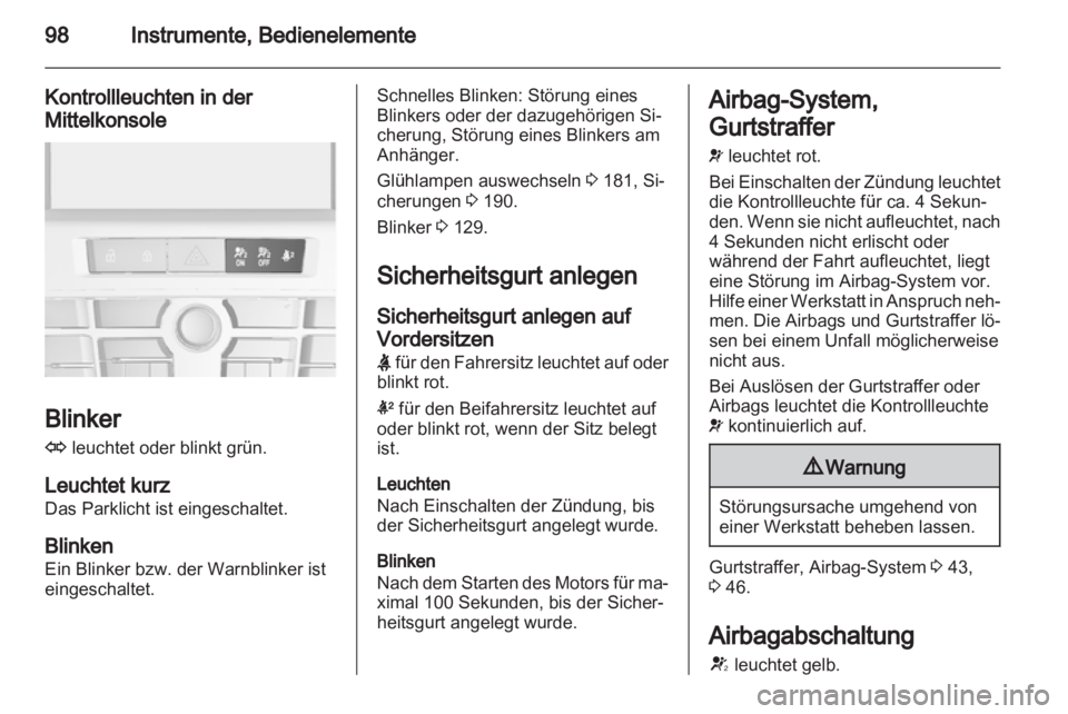 OPEL ASTRA J 2011.5  Betriebsanleitung (in German) 