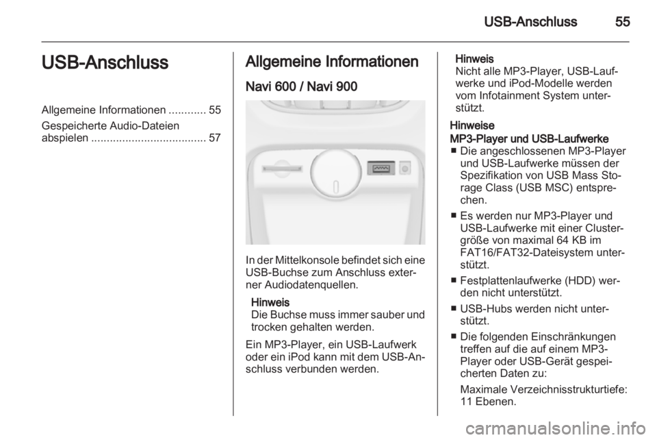 OPEL ASTRA J 2012  Infotainment-Handbuch (in German) 