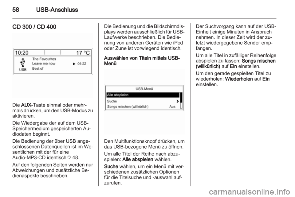 OPEL ASTRA J 2012  Infotainment-Handbuch (in German) 