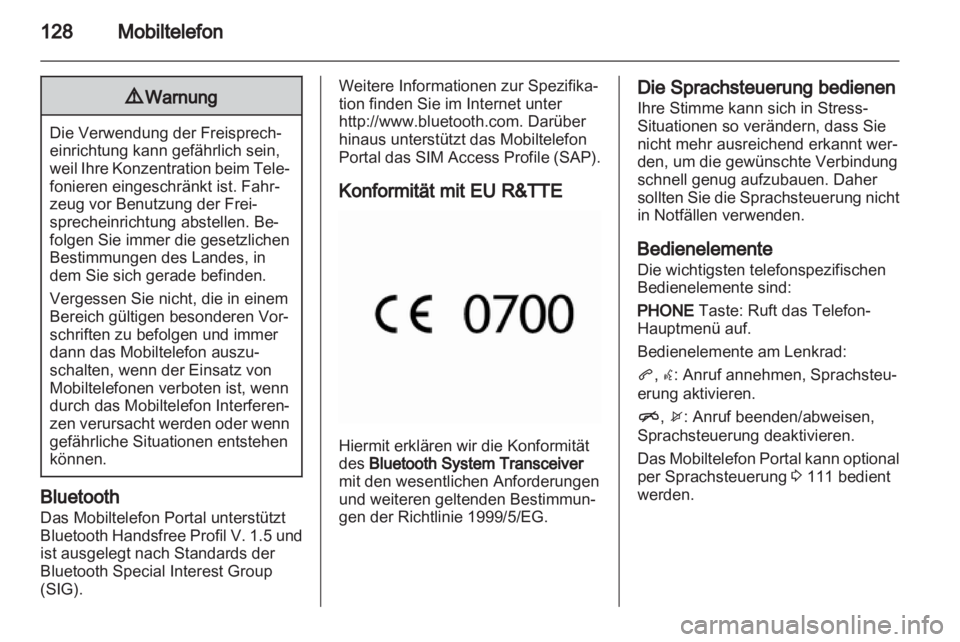 OPEL ASTRA J 2013  Infotainment-Handbuch (in German) 