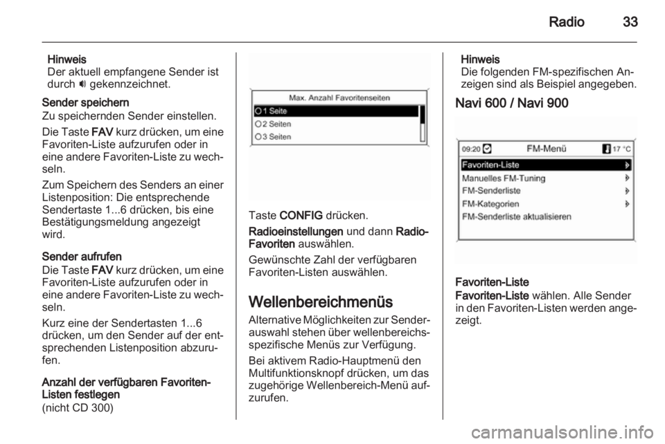 OPEL ASTRA J 2013  Infotainment-Handbuch (in German) 