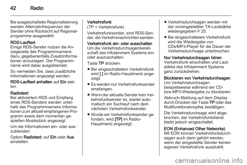 OPEL ASTRA J 2013  Infotainment-Handbuch (in German) 