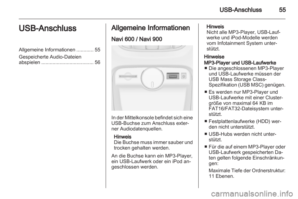OPEL ASTRA J 2013  Infotainment-Handbuch (in German) 