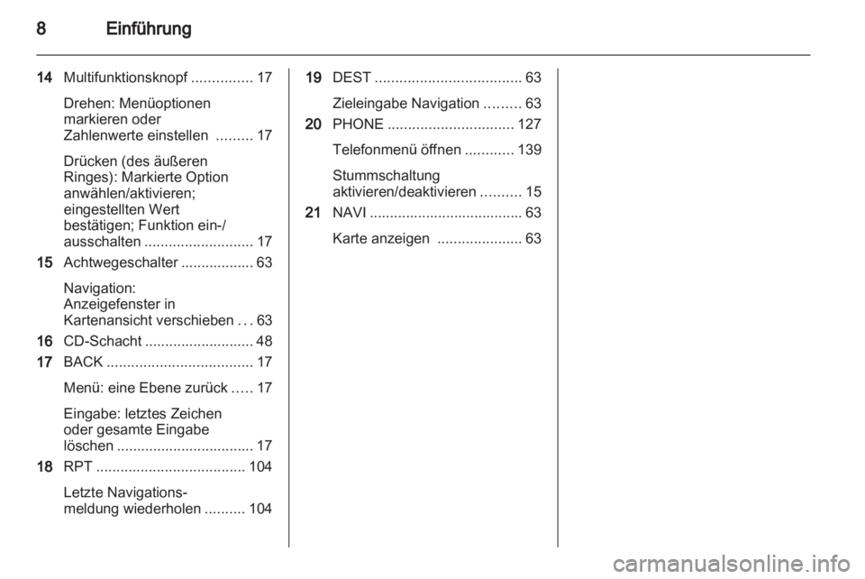OPEL ASTRA J 2013  Infotainment-Handbuch (in German) 