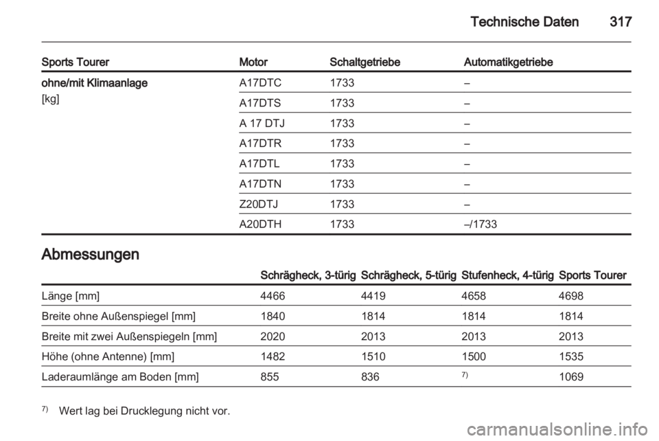 OPEL ASTRA J 2013  Betriebsanleitung (in German) 