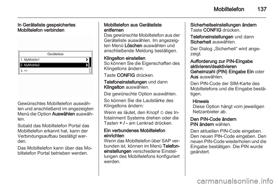 OPEL ASTRA J 2013.5  Infotainment-Handbuch (in German) 