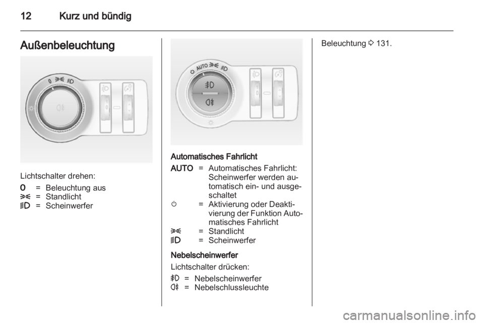 OPEL ASTRA J HB5 & ST 2012.5  Betriebsanleitung (in German) 