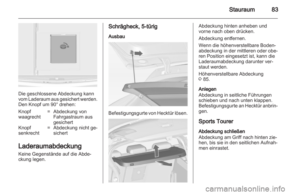 OPEL ASTRA J HB5 & ST 2012.5  Betriebsanleitung (in German) 
