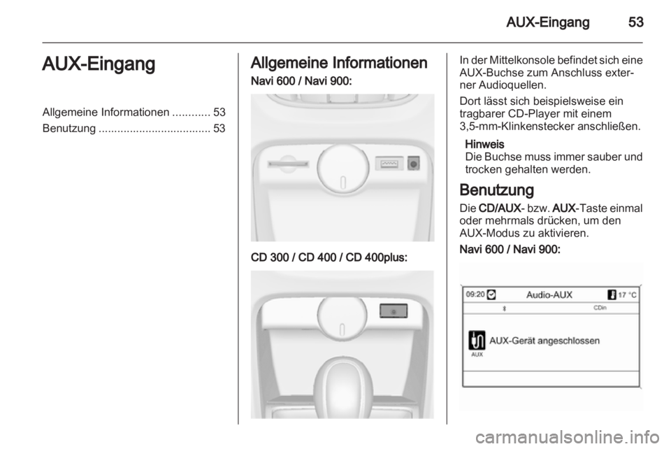 OPEL CASCADA 2013.5  Infotainment-Handbuch (in German) 