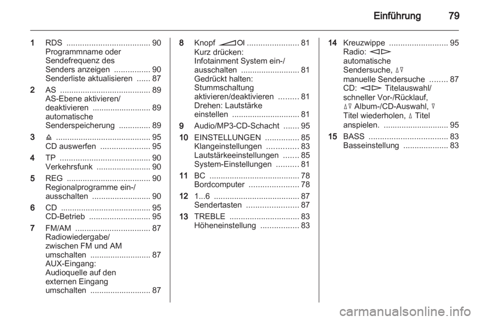 OPEL COMBO 2011.5  Infotainment-Handbuch (in German) 