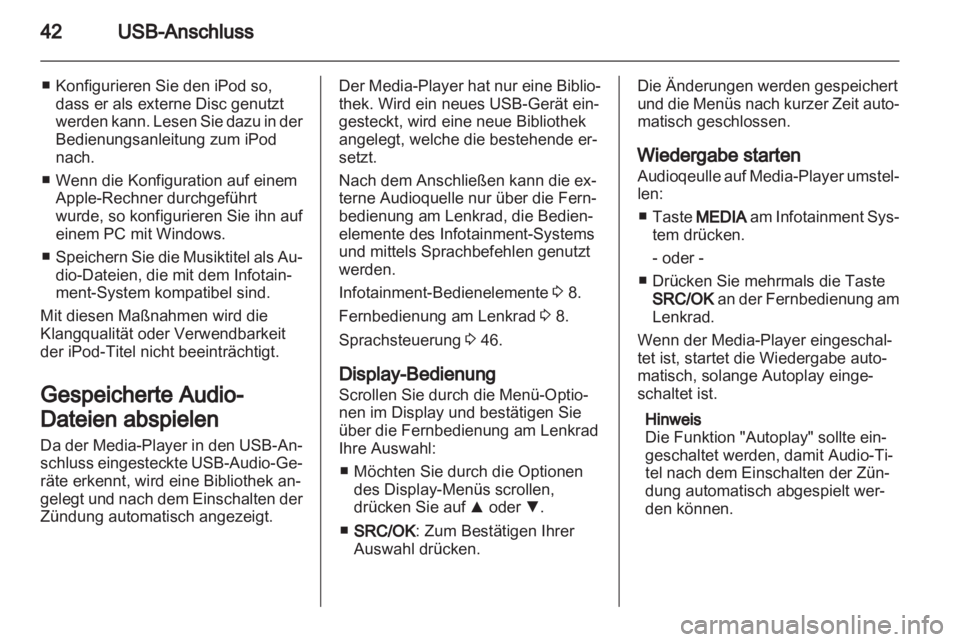 OPEL COMBO D 2013  Infotainment-Handbuch (in German) 