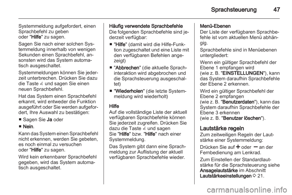 OPEL COMBO D 2013  Infotainment-Handbuch (in German) 