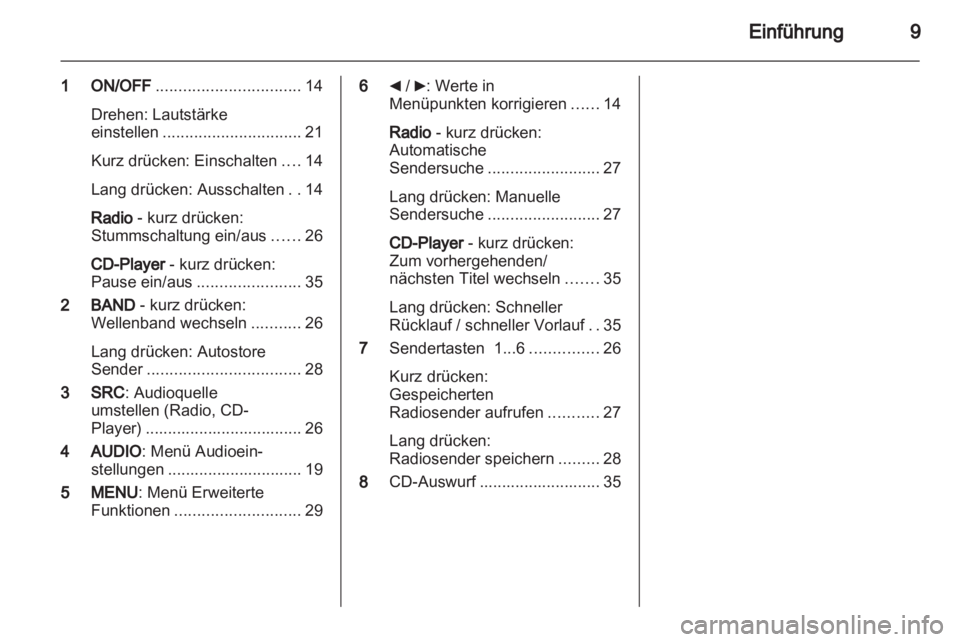 OPEL COMBO D 2013  Infotainment-Handbuch (in German) 