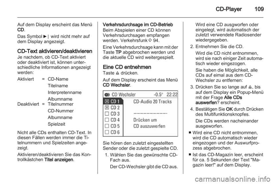 OPEL CORSA 2010.5  Infotainment-Handbuch (in German) 